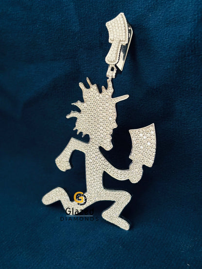 Ice Out Hatchet Man Moissanite Pendant for Men