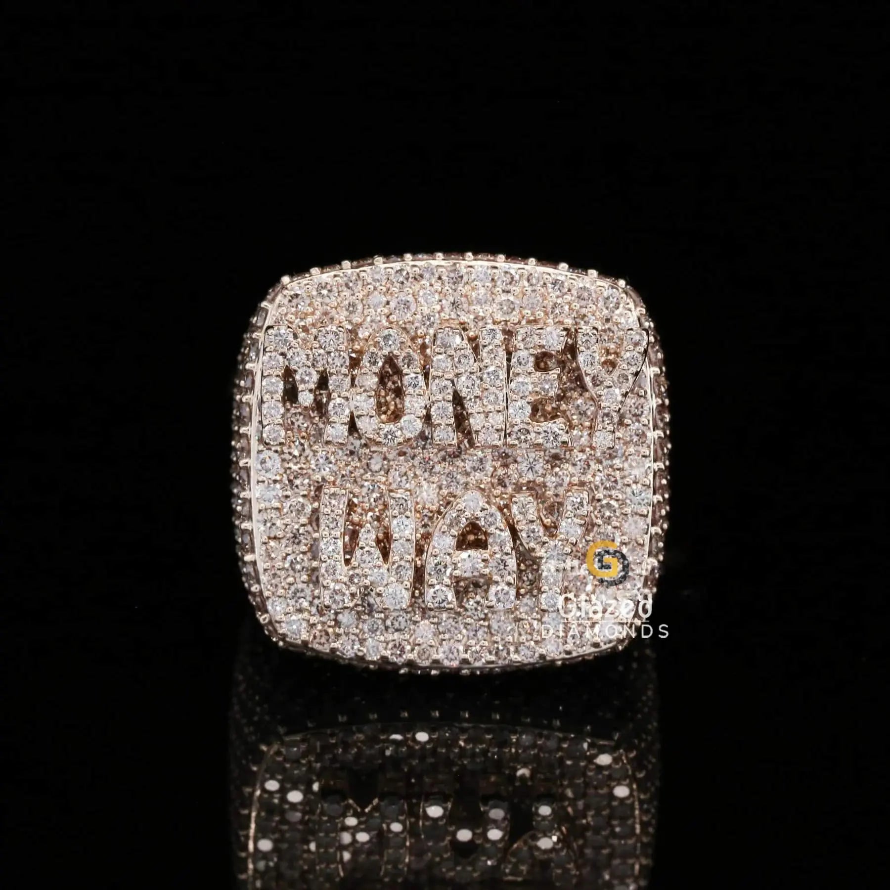 Men's VVS Moissanite Diamond Iced Out Custom Letter Championship Ring