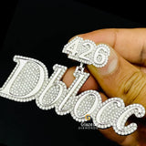 Bust Down Letter Name Hip Hop Custom Moissanite Pendant