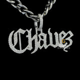 Iced Out Stylish Custom Chavez Name Moissanite Diamond Hip Hop Pendant