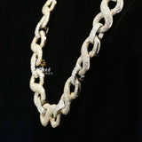 22MM Hip Hop Moissanite Infinity Link Iced Out Chain