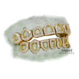 Custom VVS Moissanite Iced Out Open Face Diamond Grillz