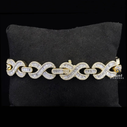 Iced Out Baguette Diamond Bracelet