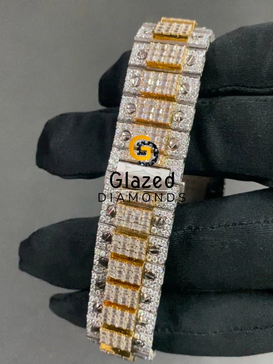 Iced Out Baguette Diamond Watch