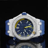 Iced Out Bezel Dial Strap Watch
