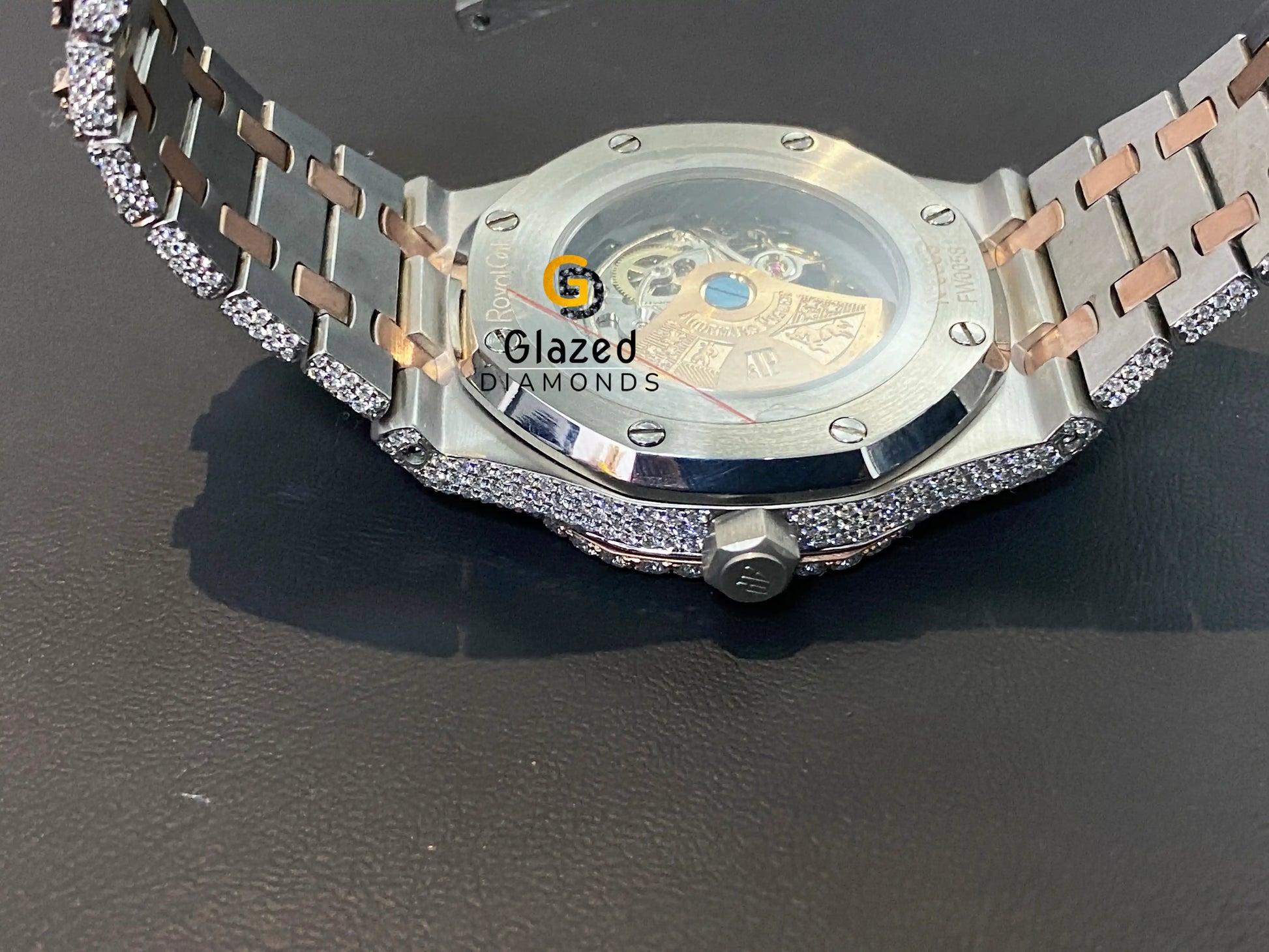 Iced Out Black Dial Watch 2