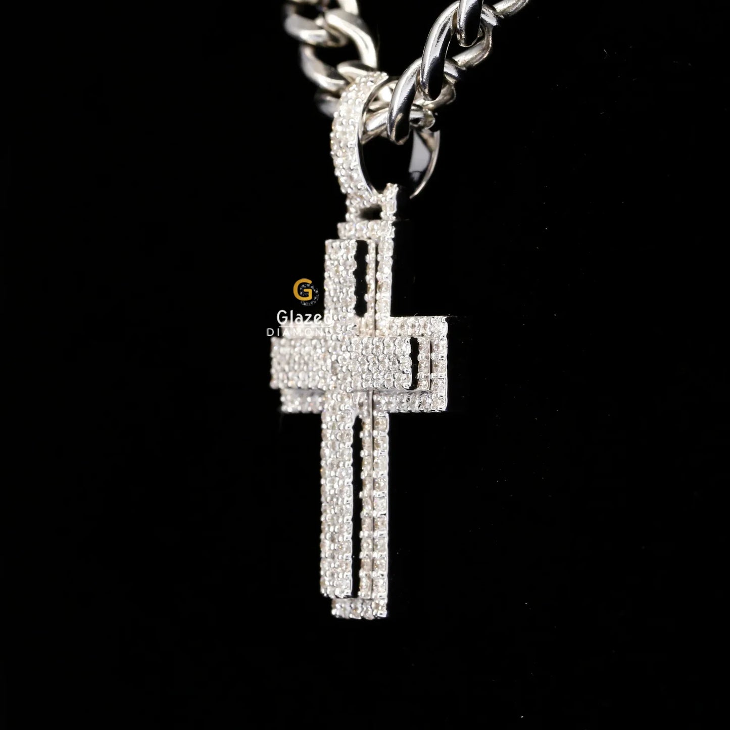 Iced Out Cross Pendant