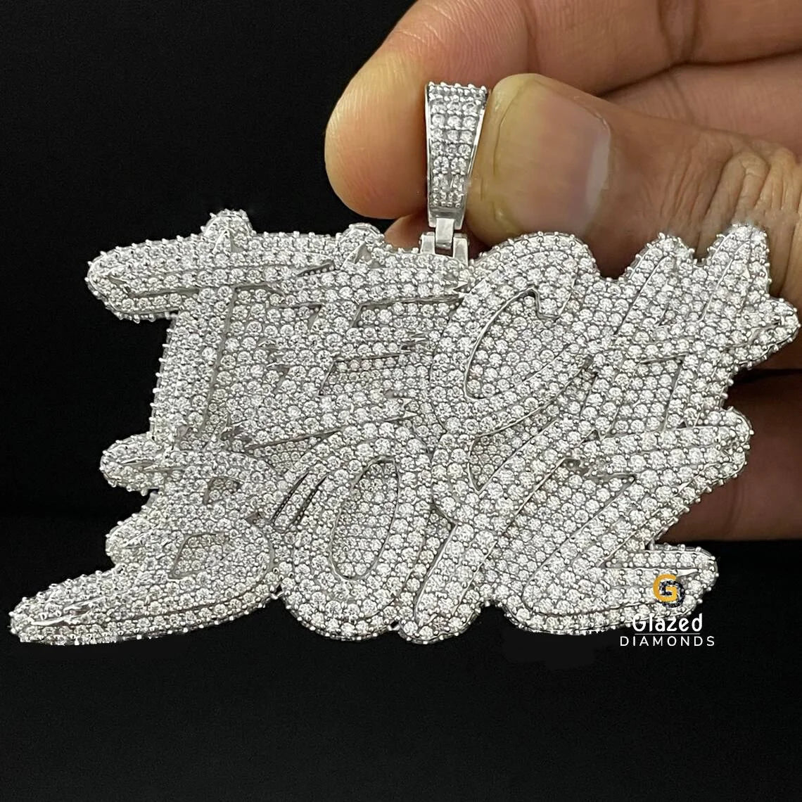 Iced Out Flooded Diamond Pendant