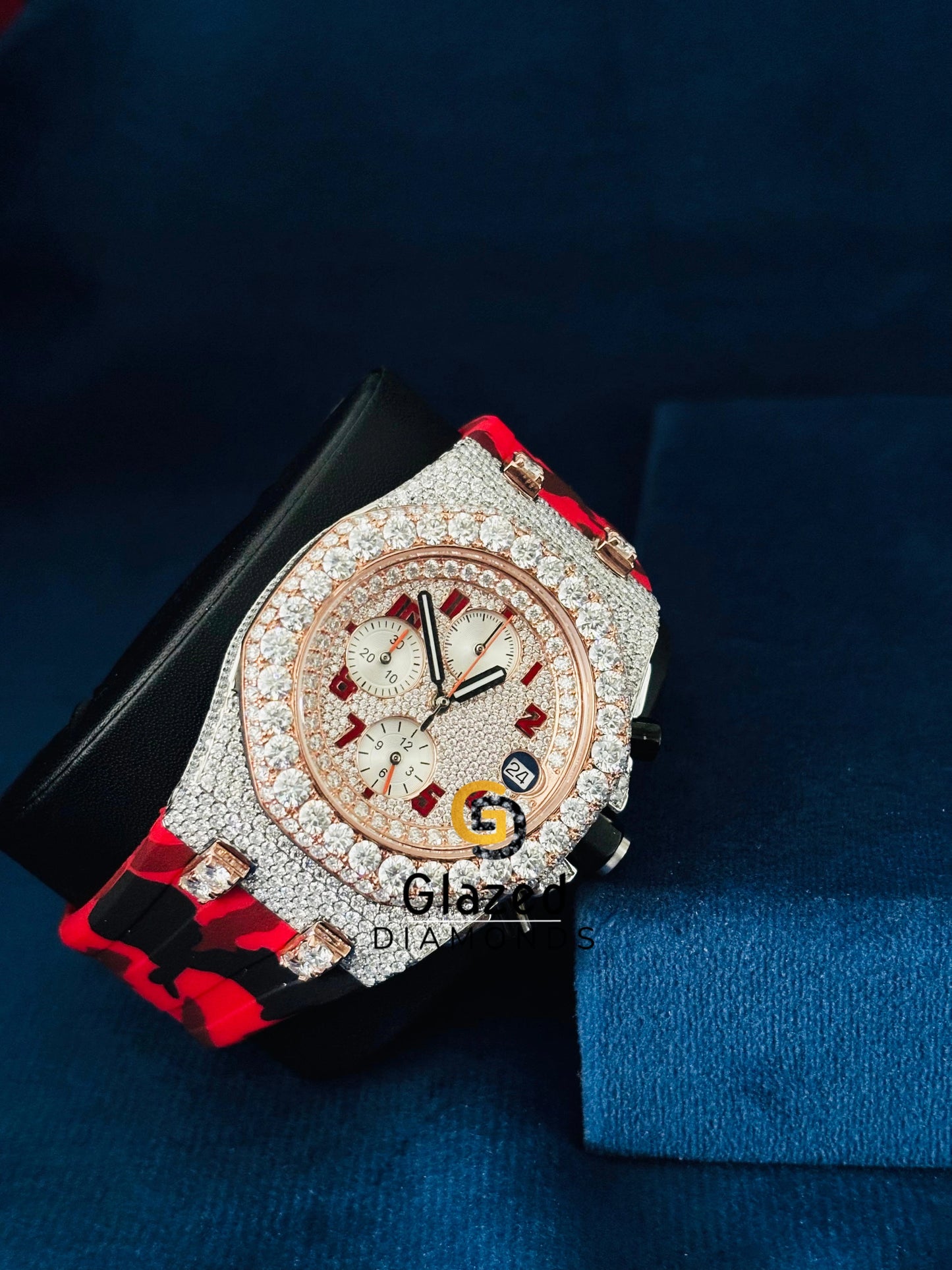 Iced Out Hip Hop Moissanite Studded VVS Diamond Watch