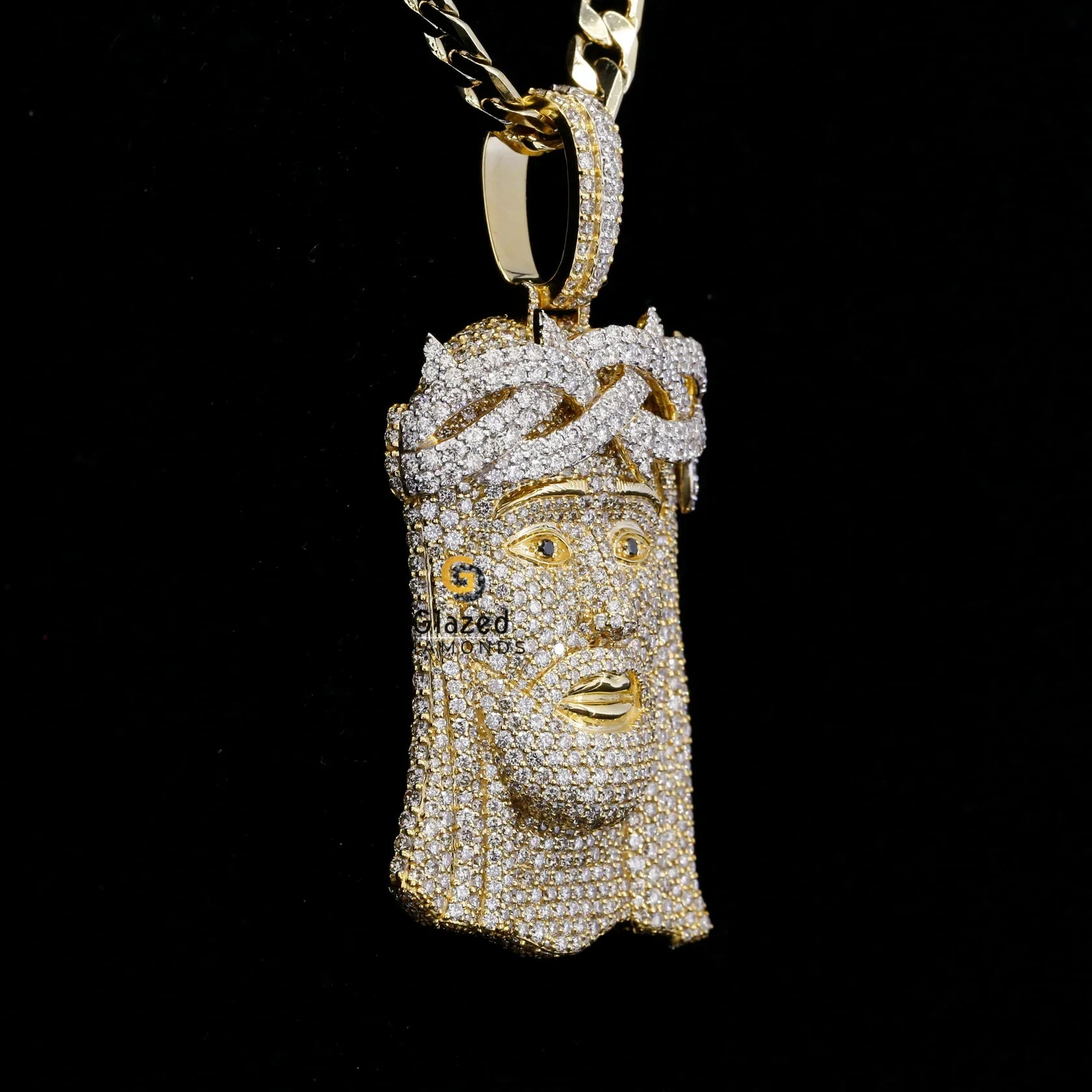 Iced Out Jesus Diamond Pendant