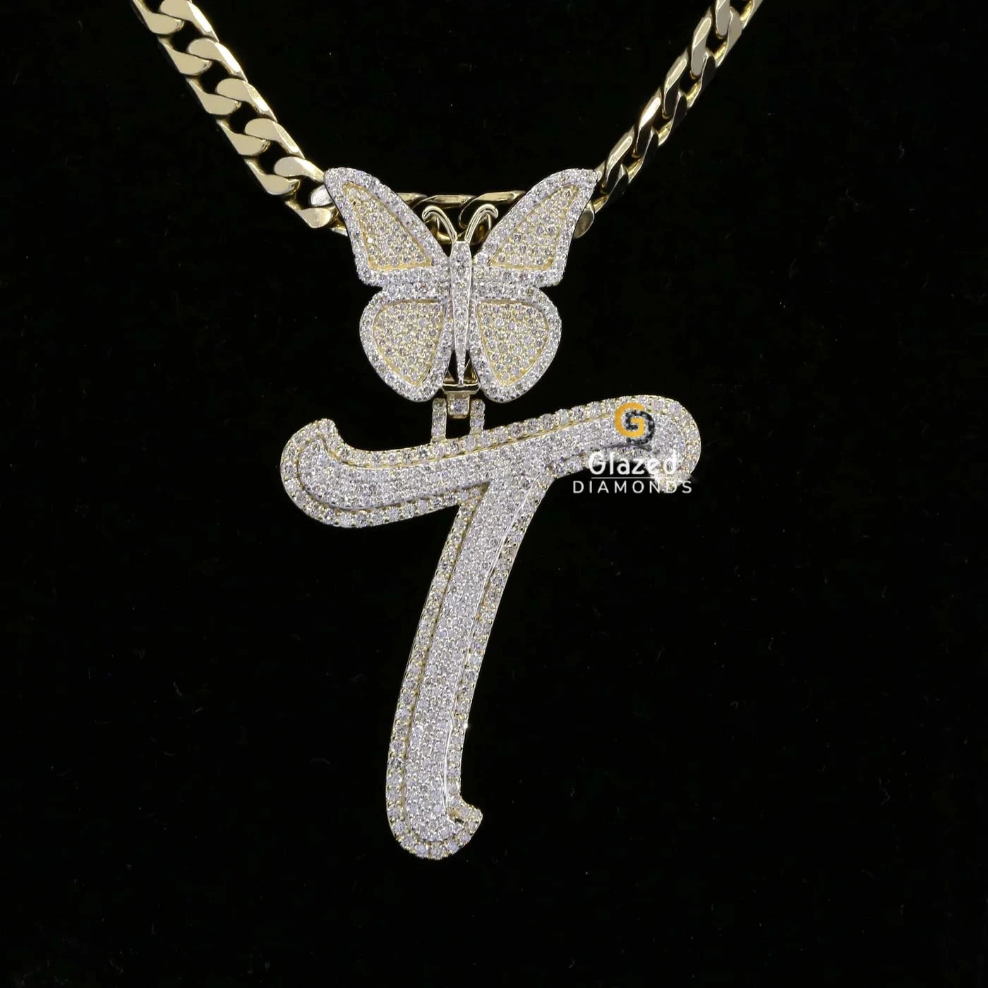 Iced Out Letter Pendant