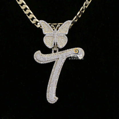 Iced Out Letter Pendant