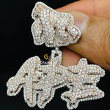 Iced Out Letter Pendant For Men