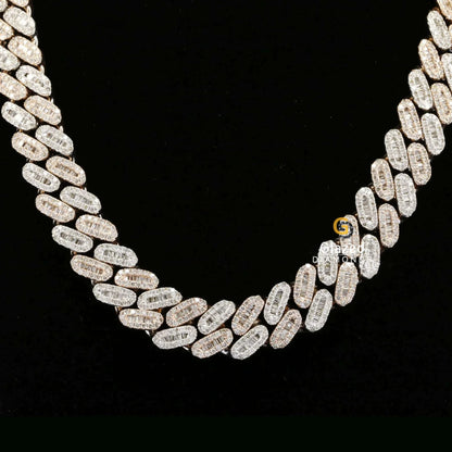 Iced Out Moissanite Chain