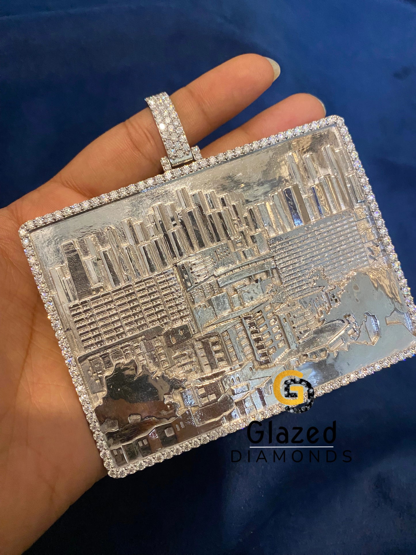 Iced Out Moissanite Custom Pendant