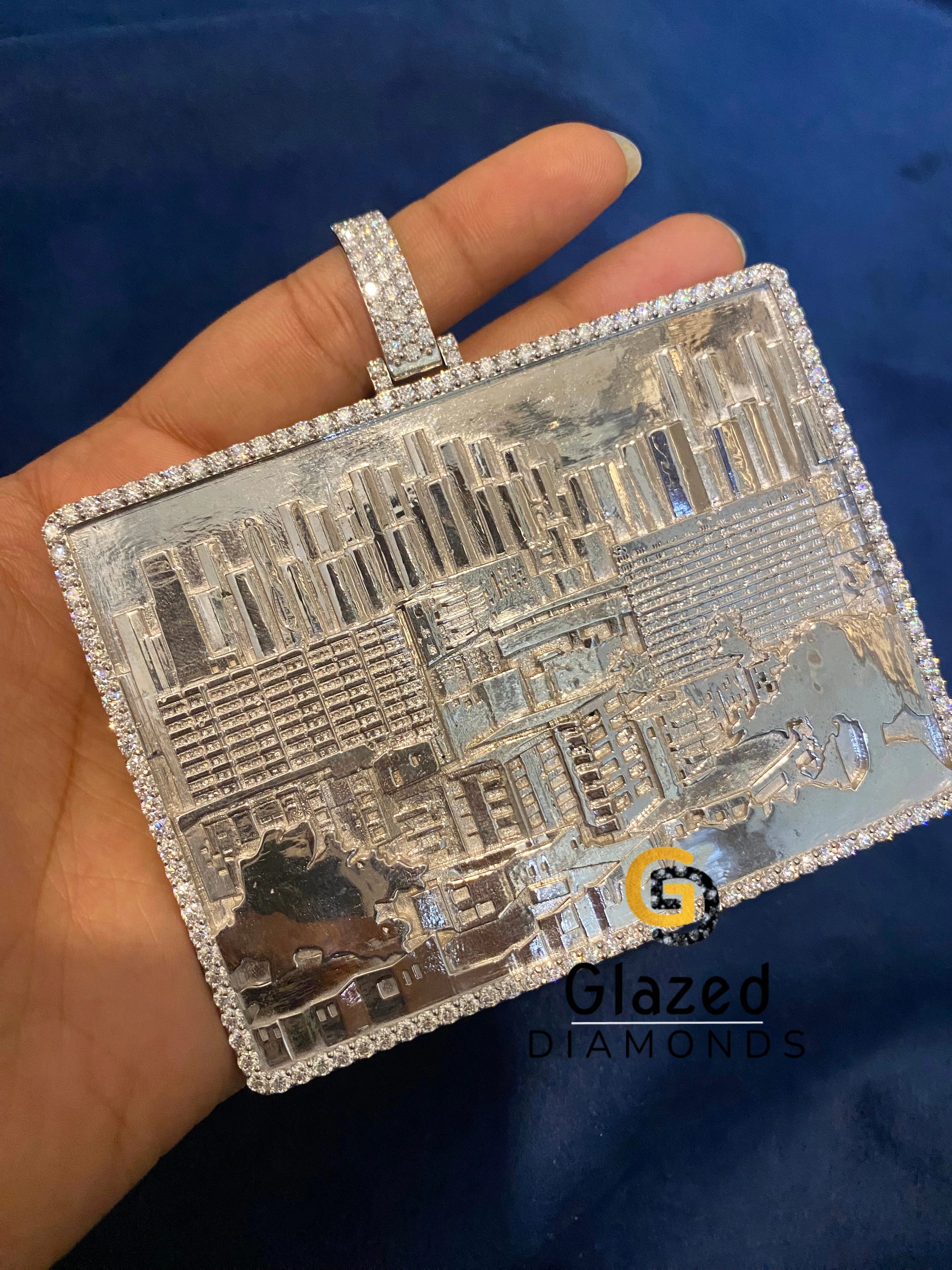 Iced Out Moissanite Custom Pendant