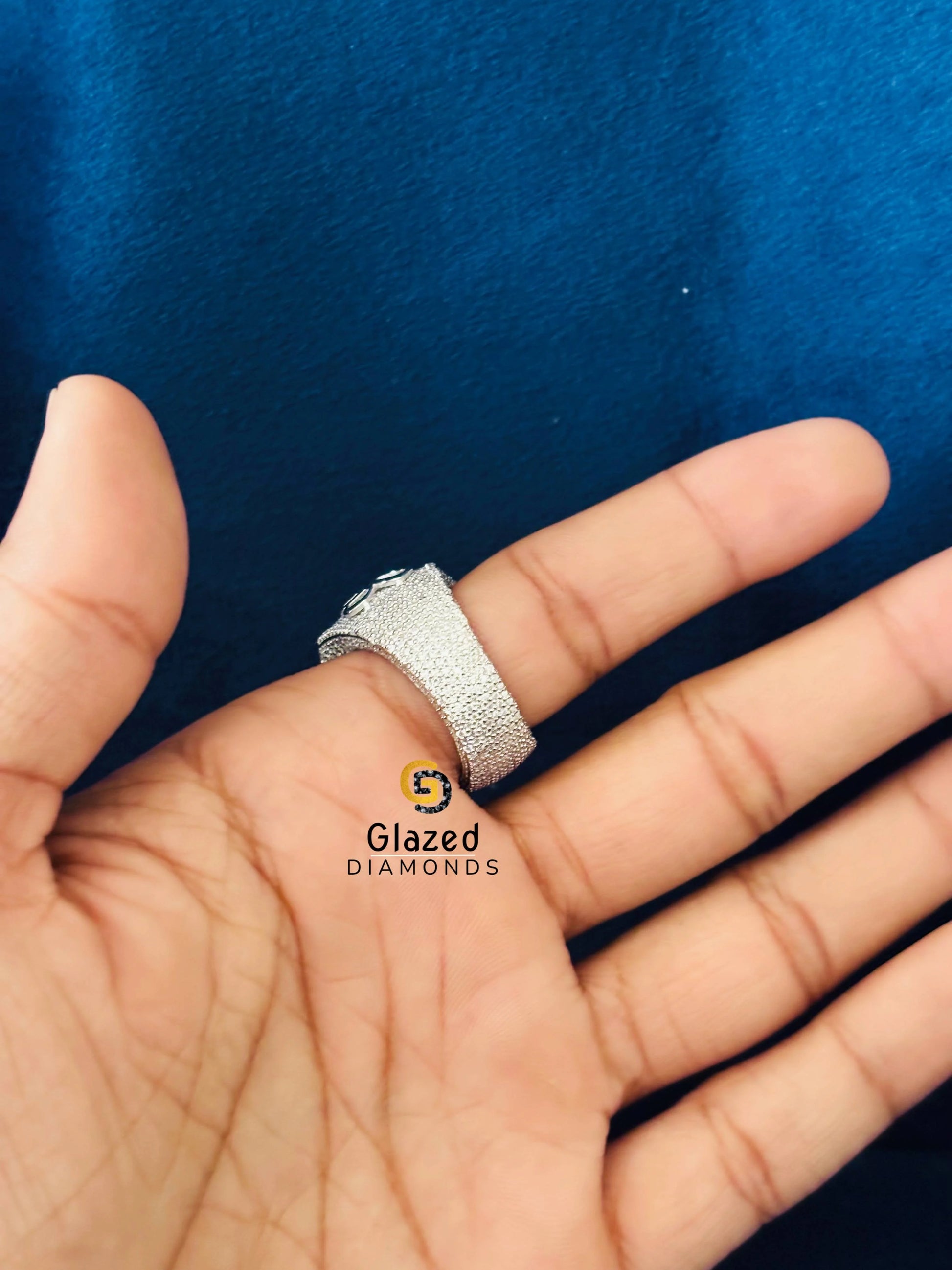 Iced Out Moissanite Hip Hop Custom Ring