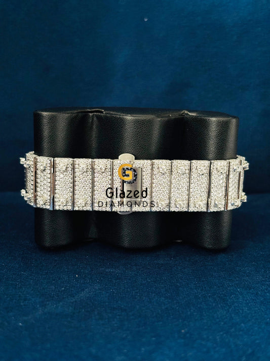 Iced Out Moissanite Hip Hop Studded Cartier Watch