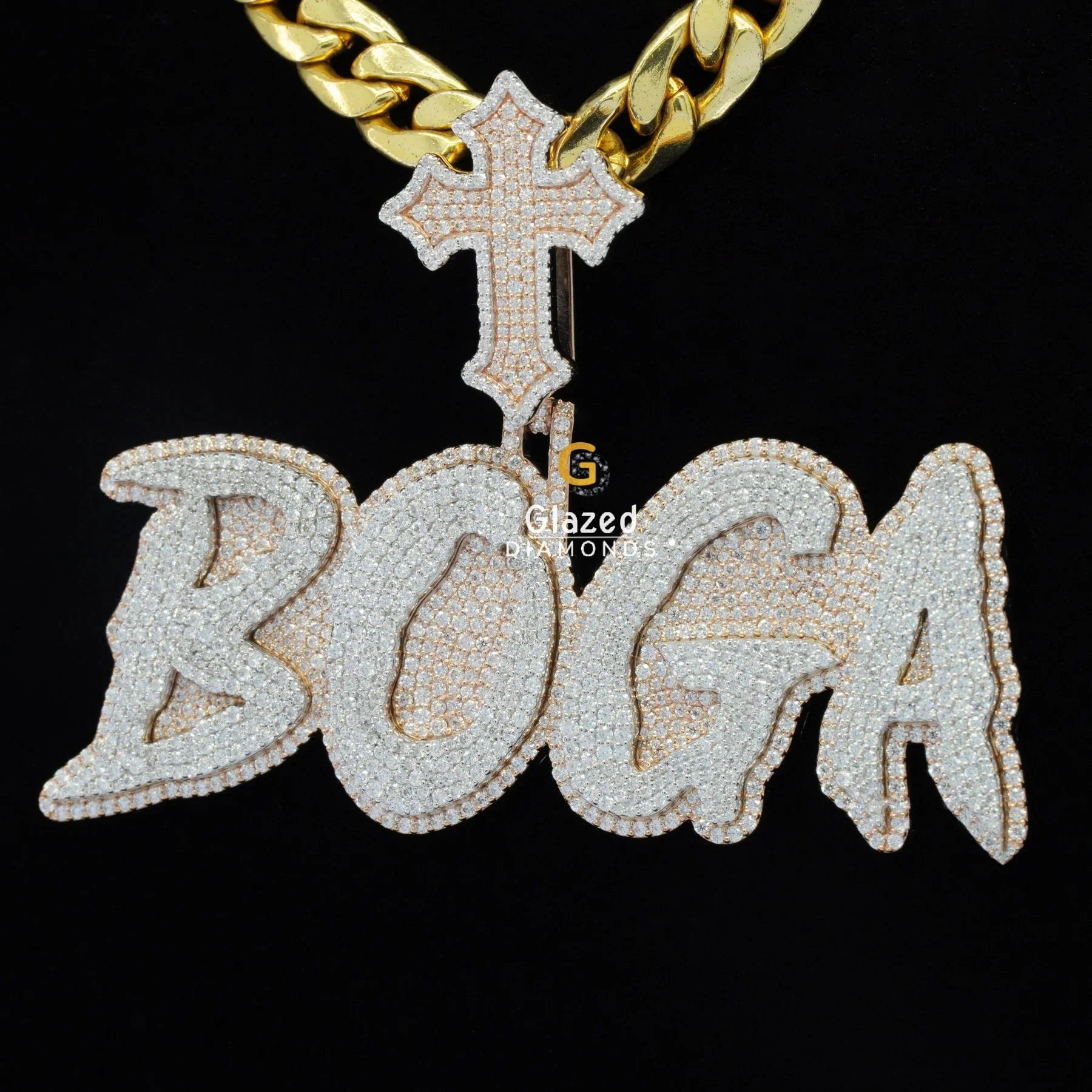 Iced Out Moissanite Pendant For Men