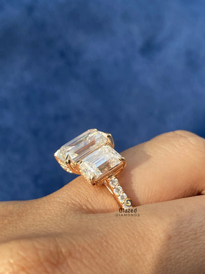 Iced Out Moissanite Ring For Her