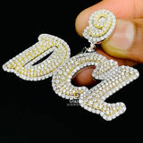 Iced Out Moissanite Silver Pendant