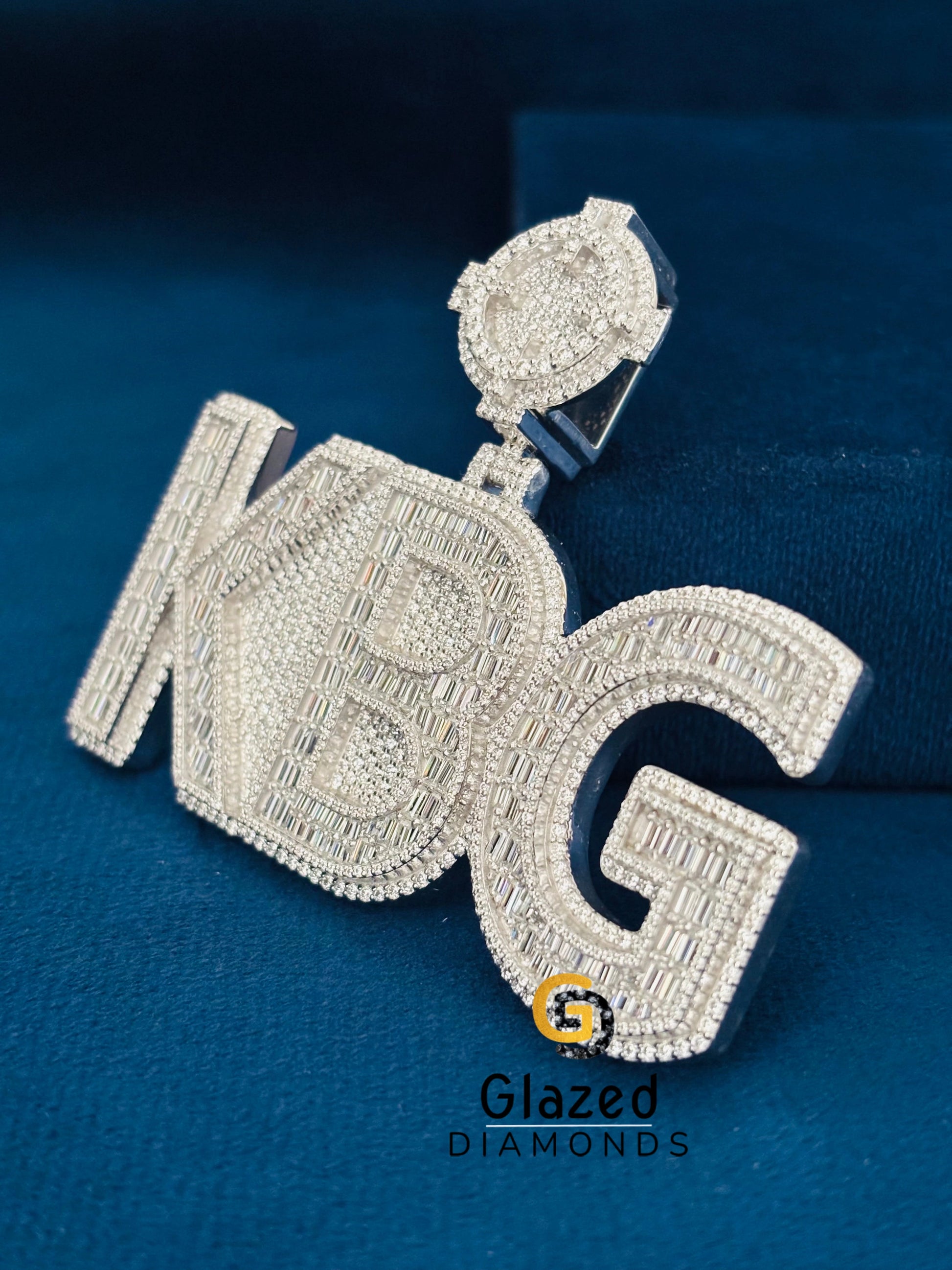 Iced Out Moissanite Studded Hip Hop Pendant