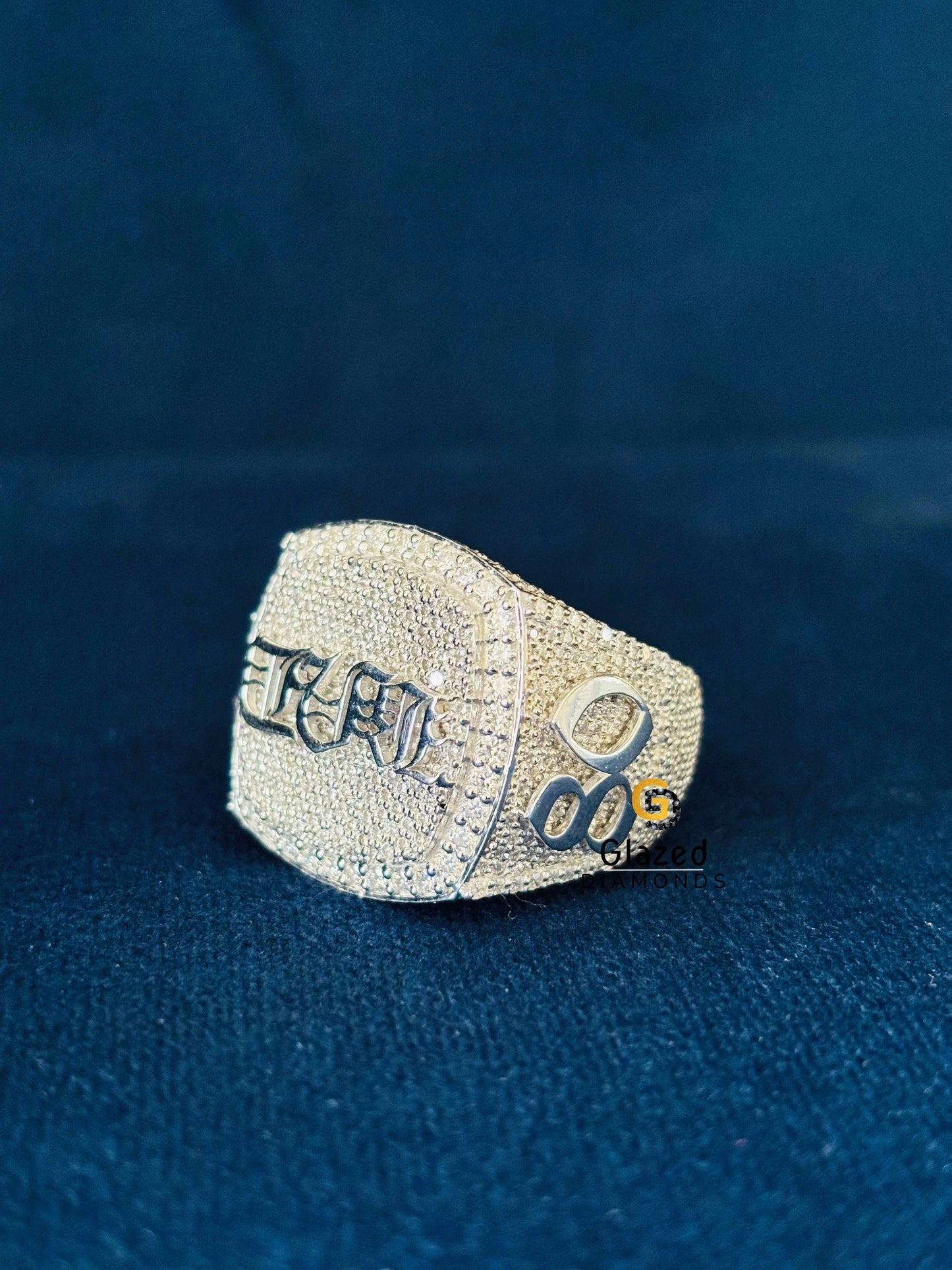 Iced Out Moissanite Studded Hip Hop Ring