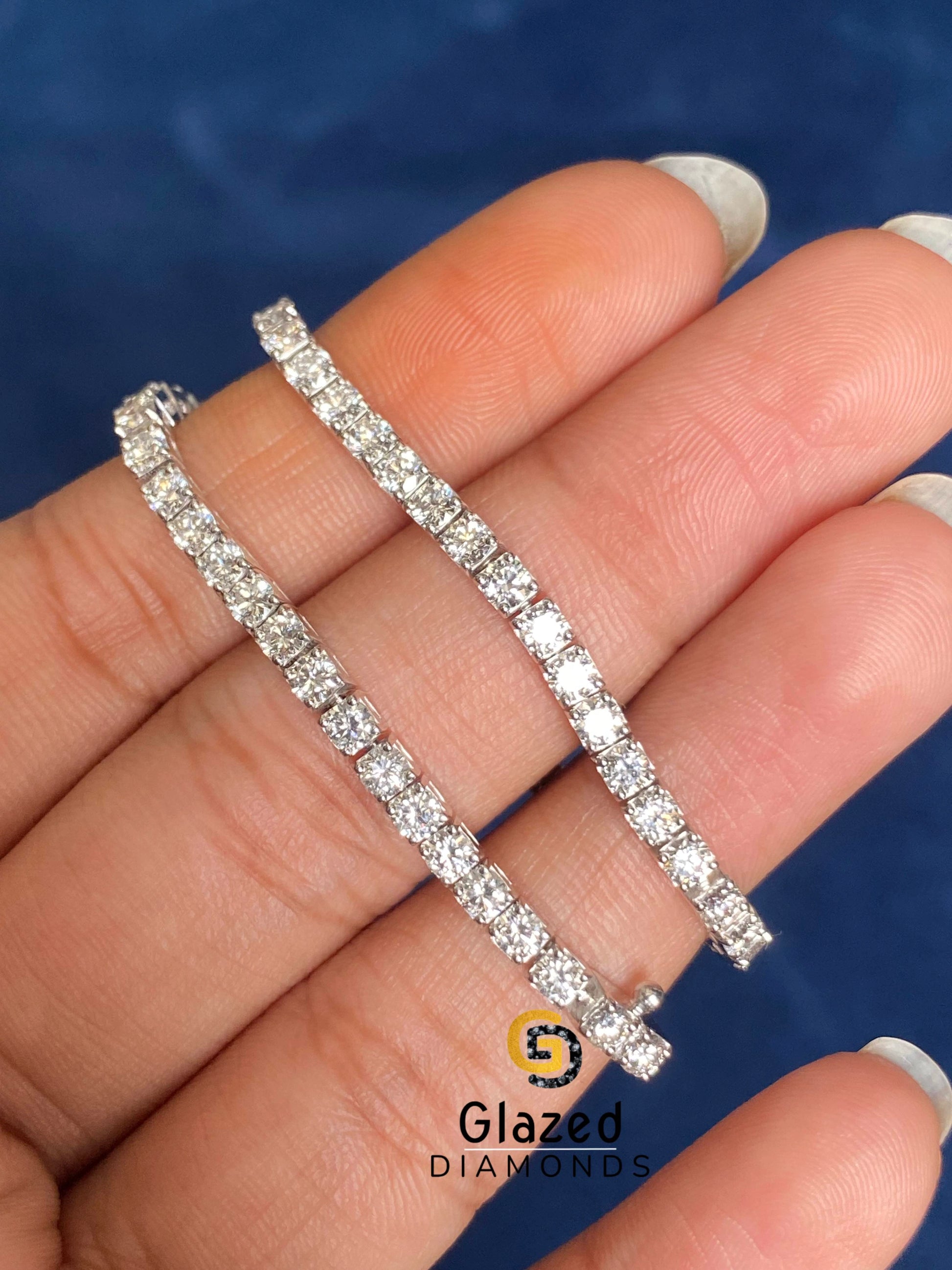Iced Out Moissanite Tennis Bracelete For Women_s Day Special Jewelry