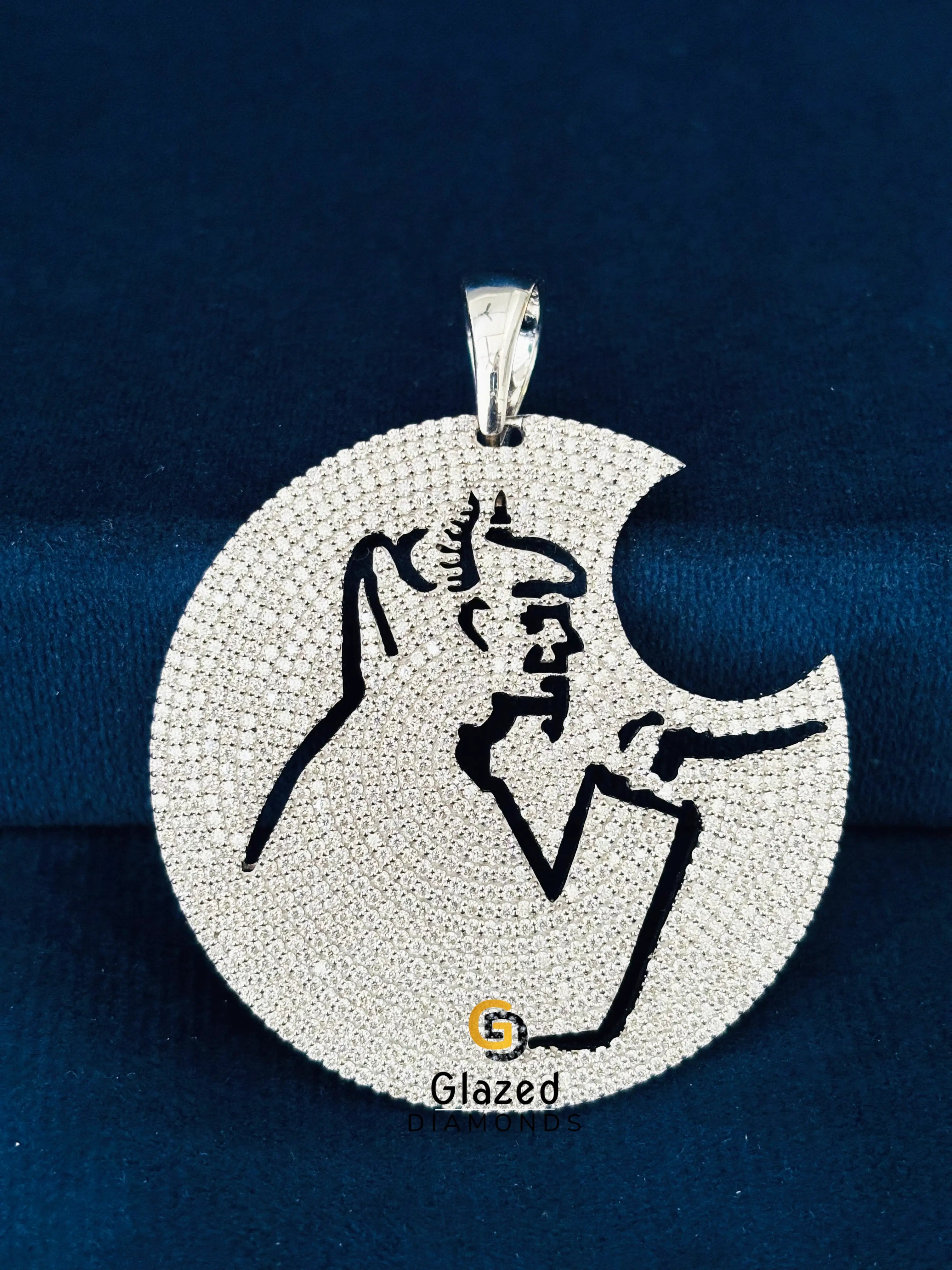 Iced RLP Moissanite Pendant