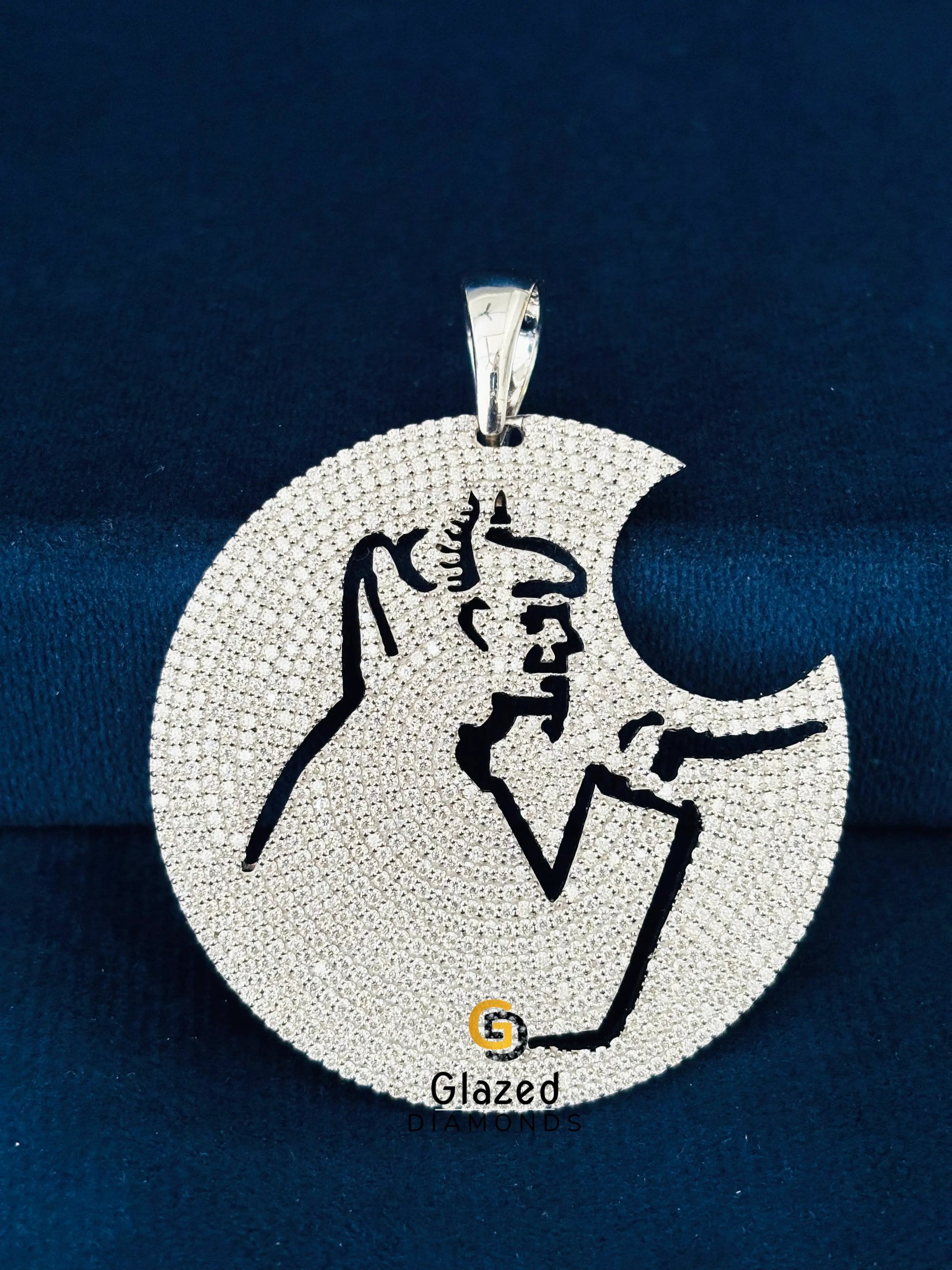 Iced RLP Moissanite Pendant