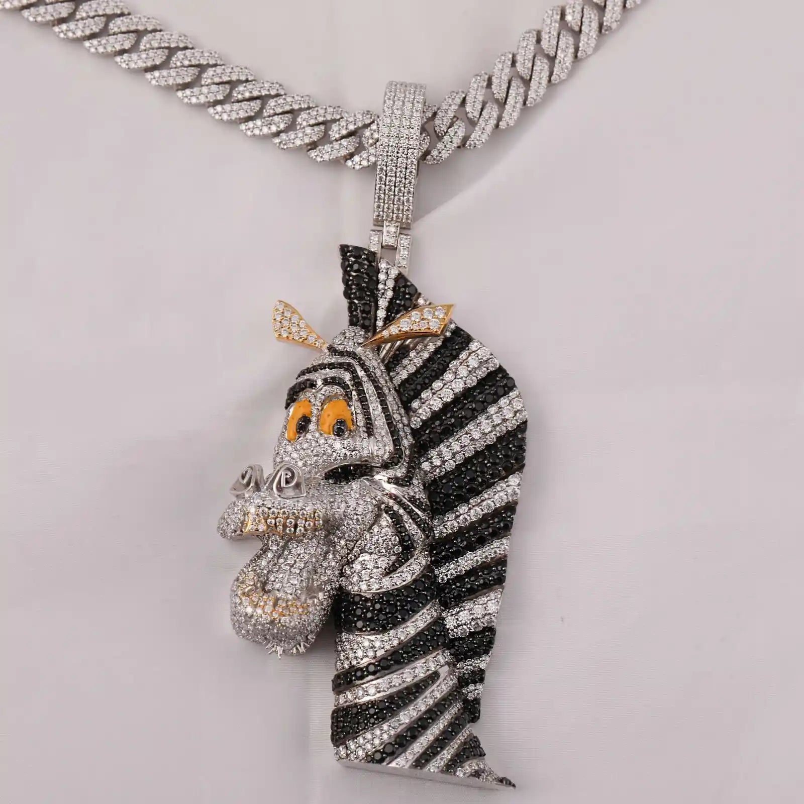 Icy Bust Down Moissanite pendant