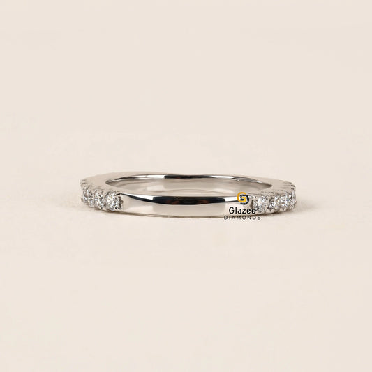 Infinity Twist Lab Diamond Wedding Band For Women
