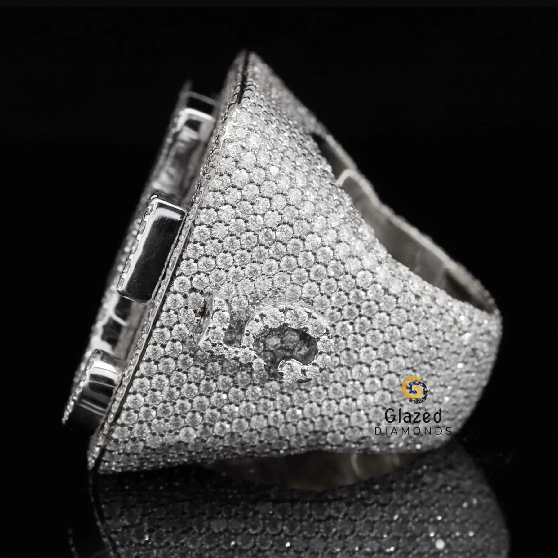 Inital KC Moissanite Ring 