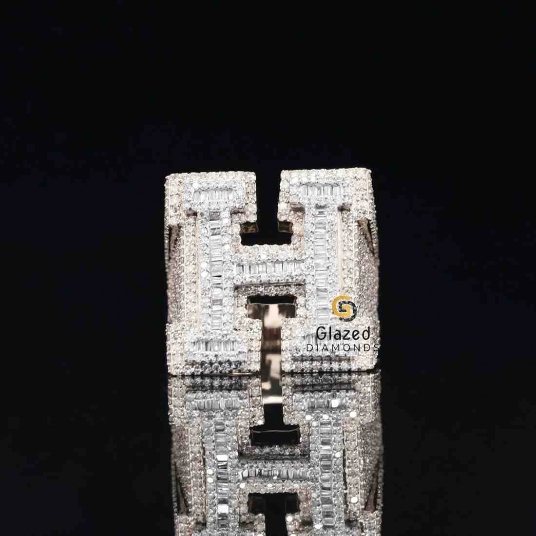 Inital Letter Baguette Ring 