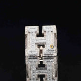 Inital Letter Baguette Ring 