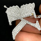 Hip Hop Moissanite Diamond Letter Pendant With Butterfly Wing