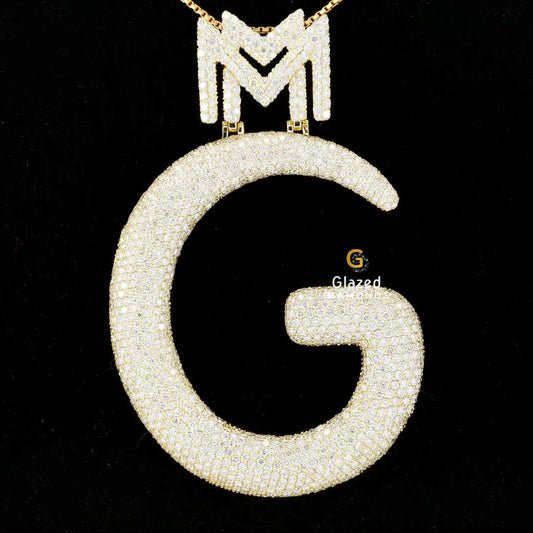 Initial Letter Number Pendant