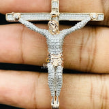 Hip Hop Style Moissanite Iced Out Jesus Cross Pendant