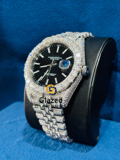 Jubilee Belt Studded Moissanite Watch for Men