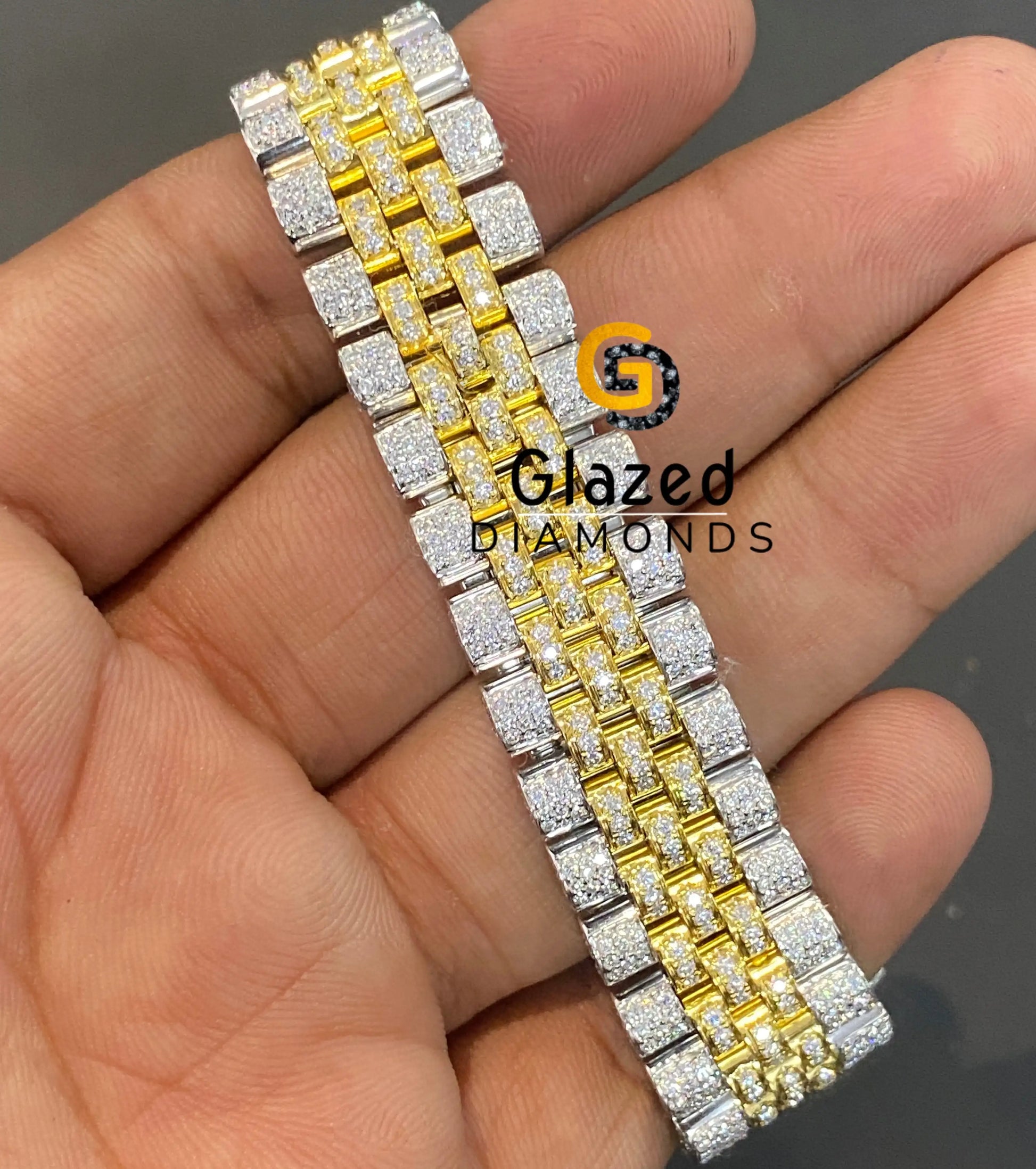 Jubilee Bracelet Moissanite Watch For Men