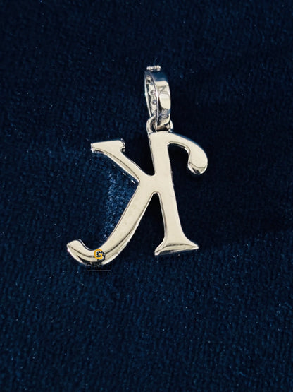K Letter Moissanite Pendant For Men