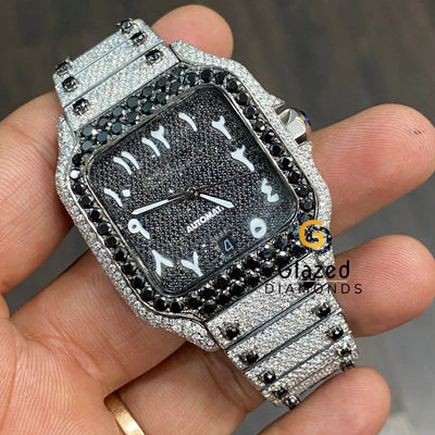 Latest Black_ White Diamond watch