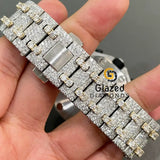 Purchase Luxury Chronograph Dial Iced Out Diamond Moissanite Watch