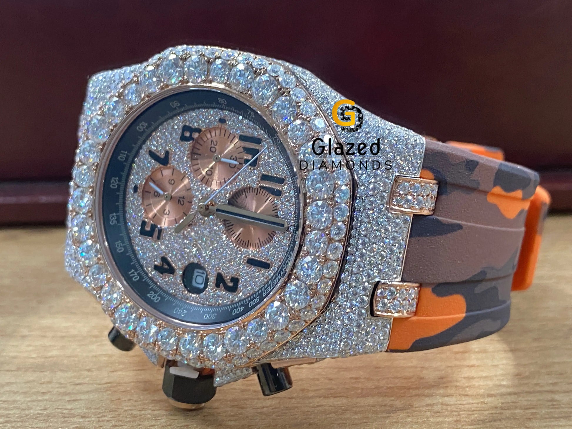 Luxury Diamond Stud Watch