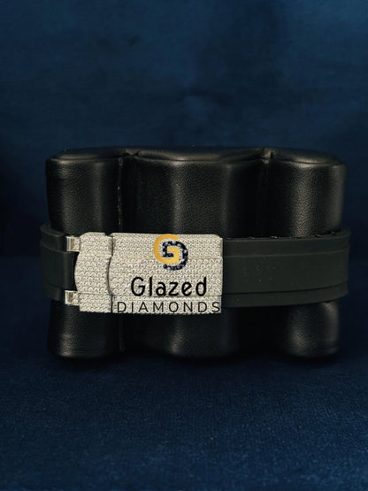 Luxury Roman Dial Iced Out Moissanite Watch