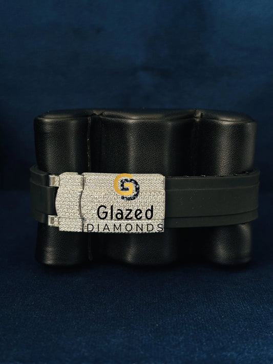 Luxury Roman Dial Iced Out Moissanite Watch