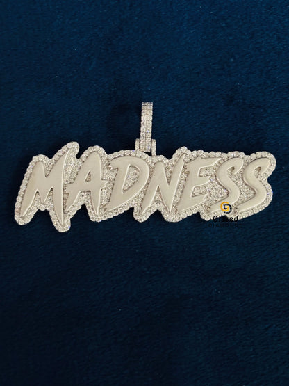 Madness Custom Letter Moissanite Hip Hop Pendant