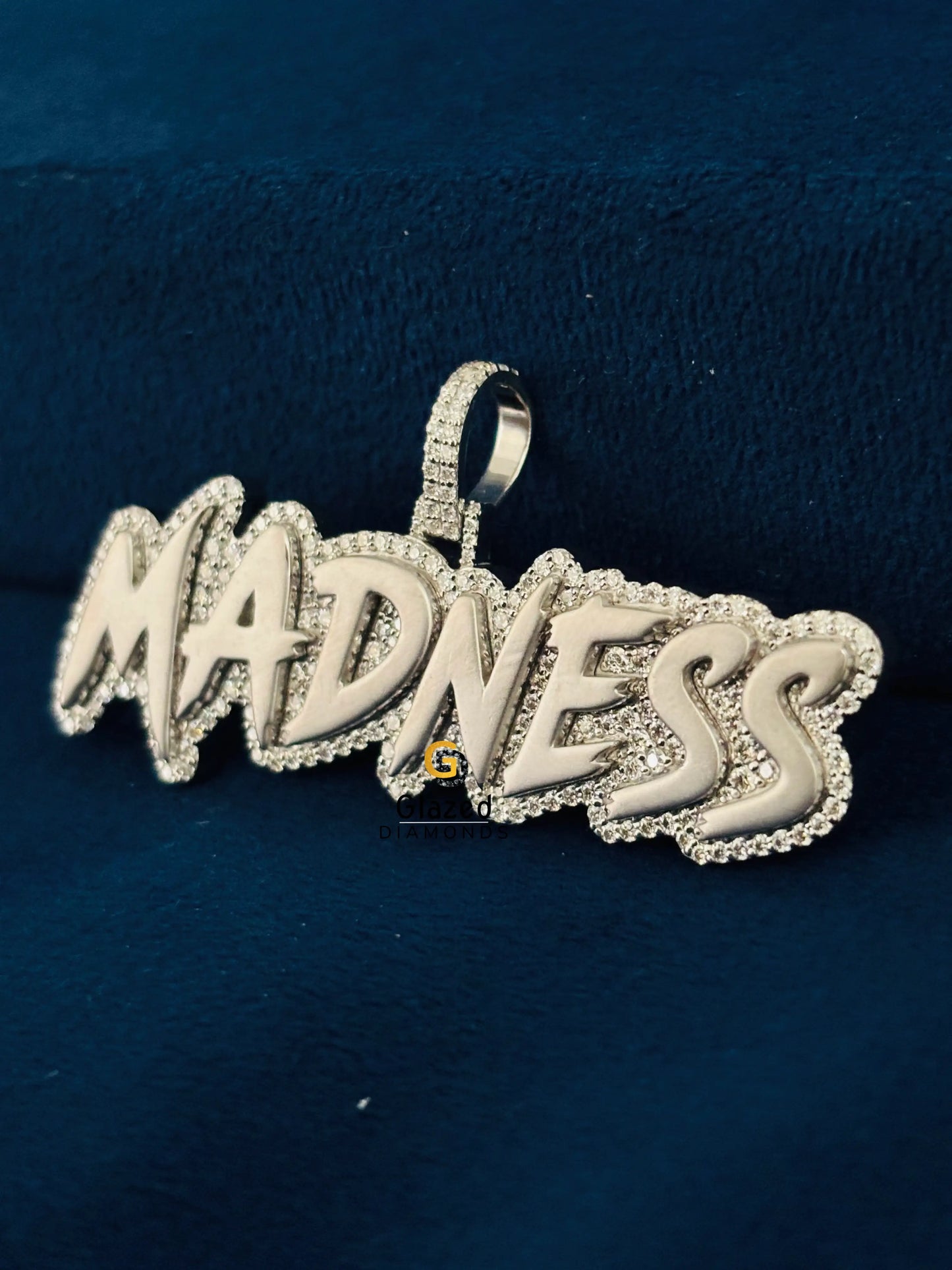 Madness Custom Letter Name Moissanite Hip Hop Pendant For Men