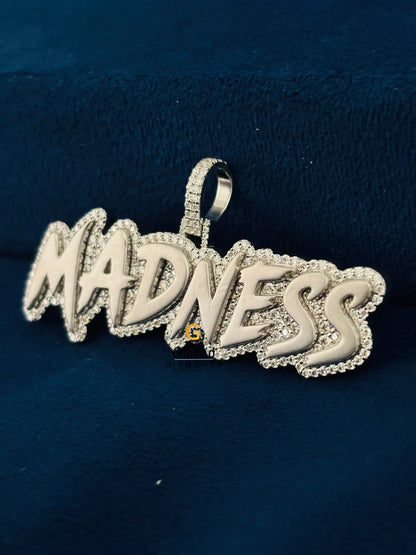Madness Custom Letter Name Moissanite Hip Hop Pendant For Men
