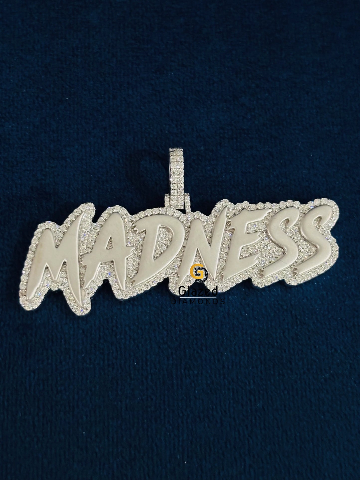 Madness Letter Name Moissanite Hip Hop Pendant For Men
